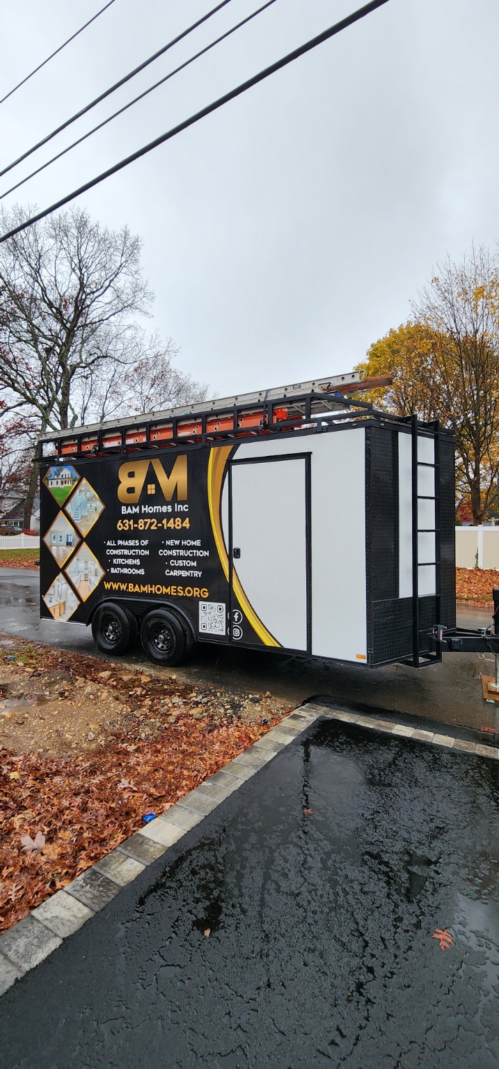 BAM Homes trailer wrap