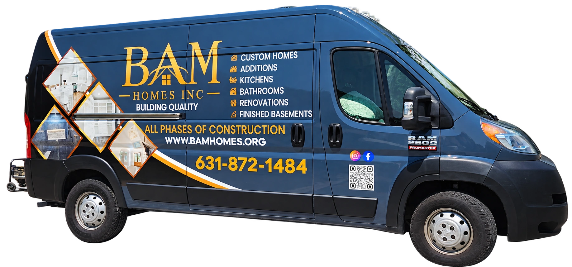 BAM Homes custom vehicle wrap