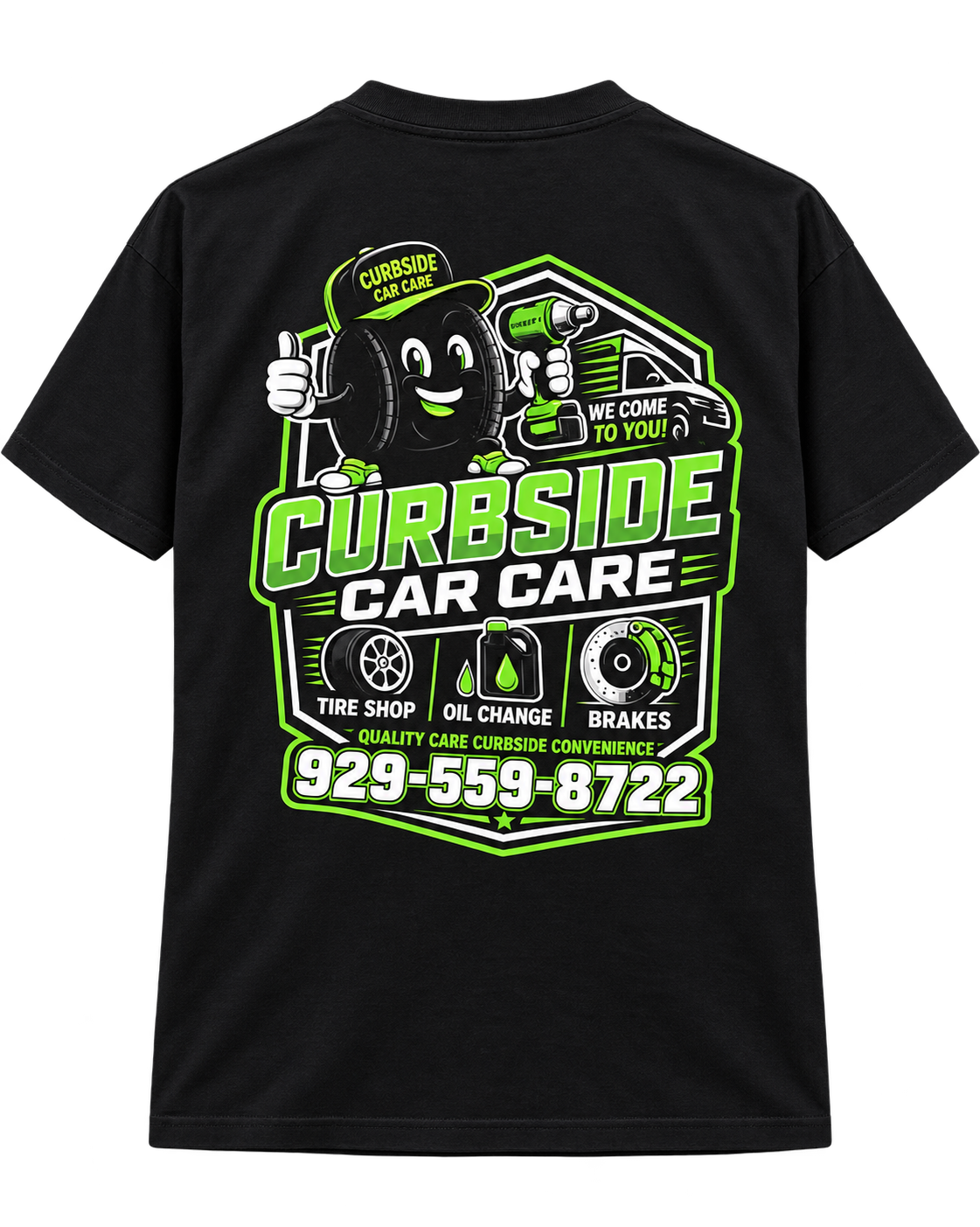 Curbside Car Care custom printed shirt