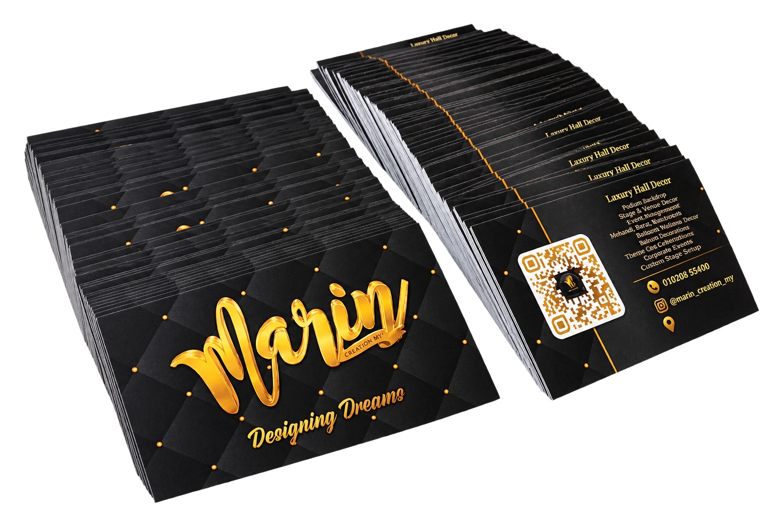 Luxury Hall Decor — Business cards: Business printing