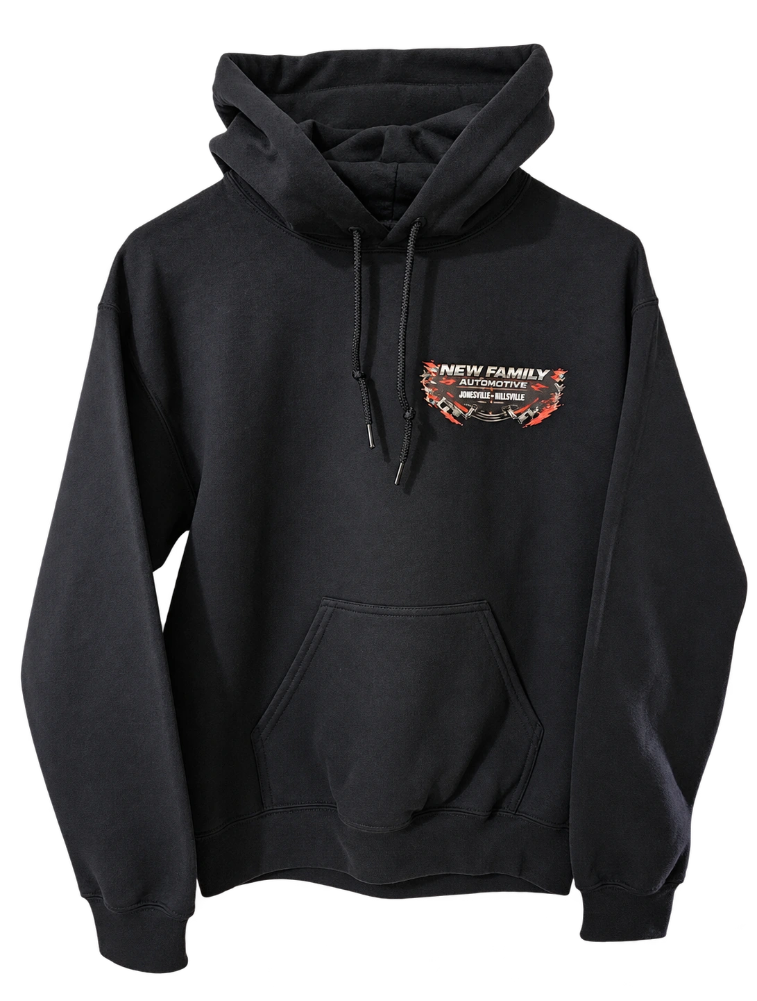New Family Automotive — Hoodie front: Custom apparel