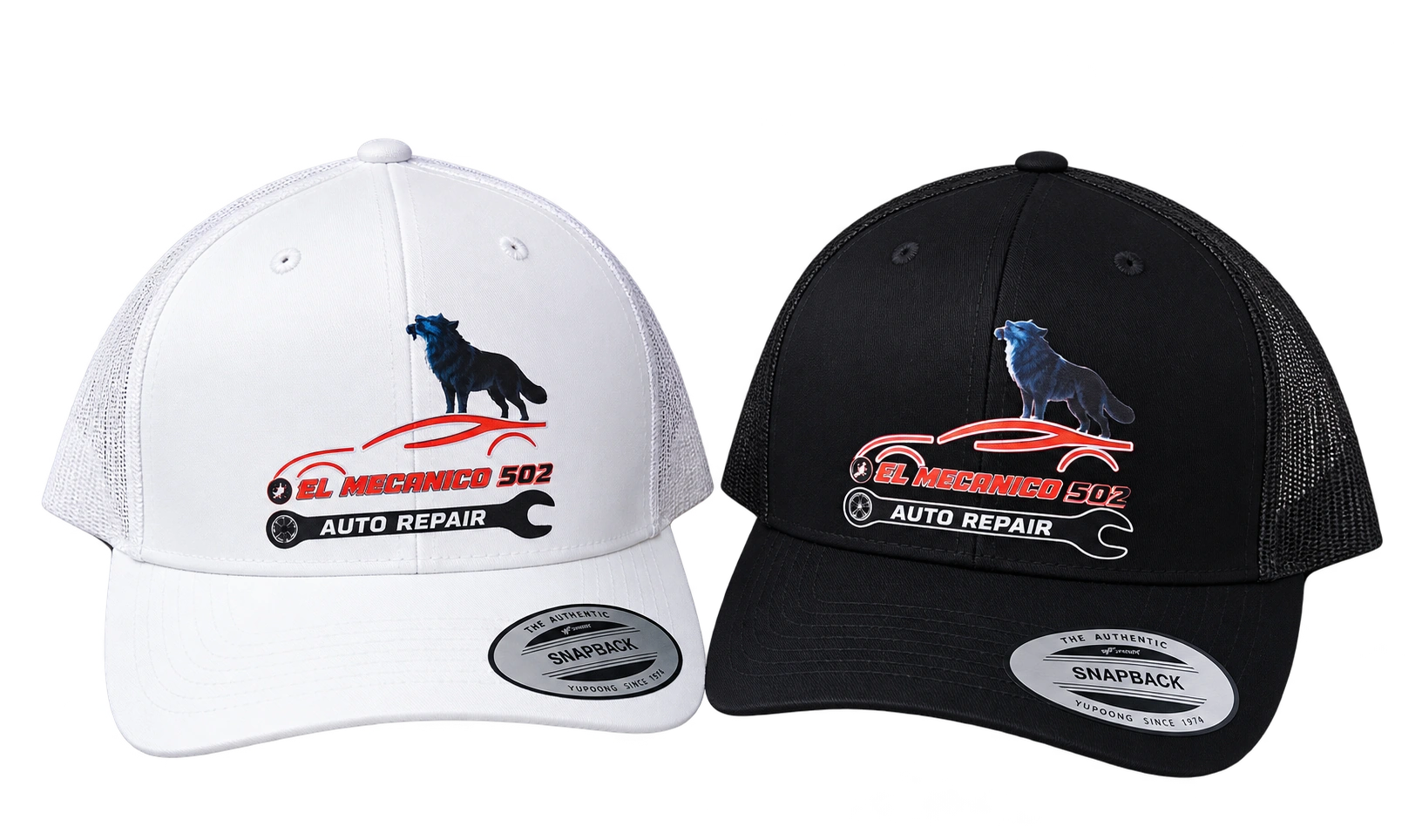 Custom auto repair caps: Custom hats