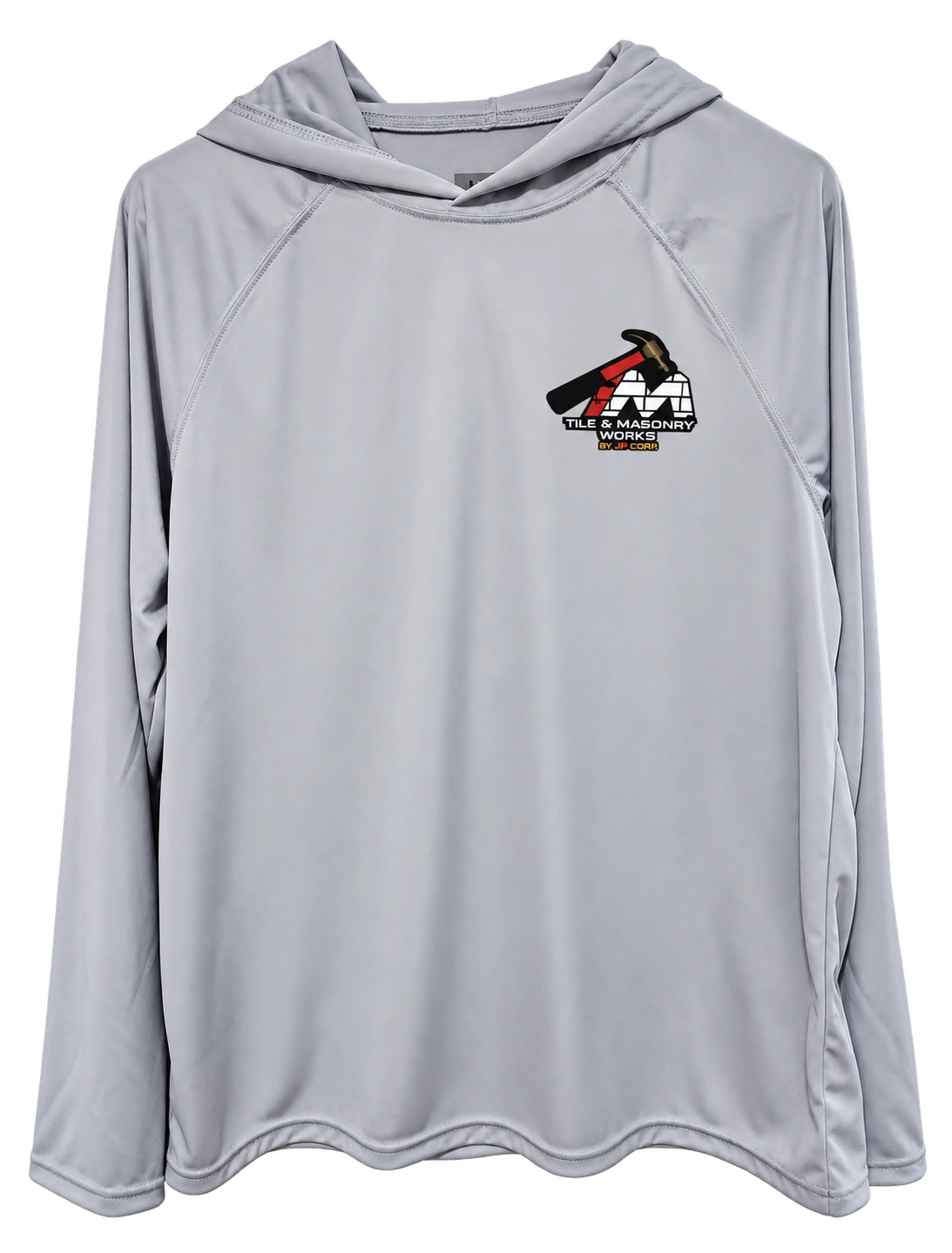 Tile & Masonry Works — Hooded shirt front: Custom apparel
