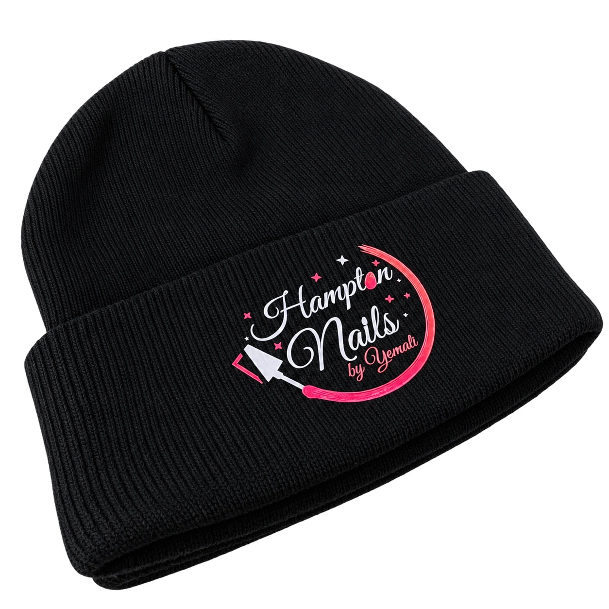 Hampton Nails — Custom beanie: Custom hats