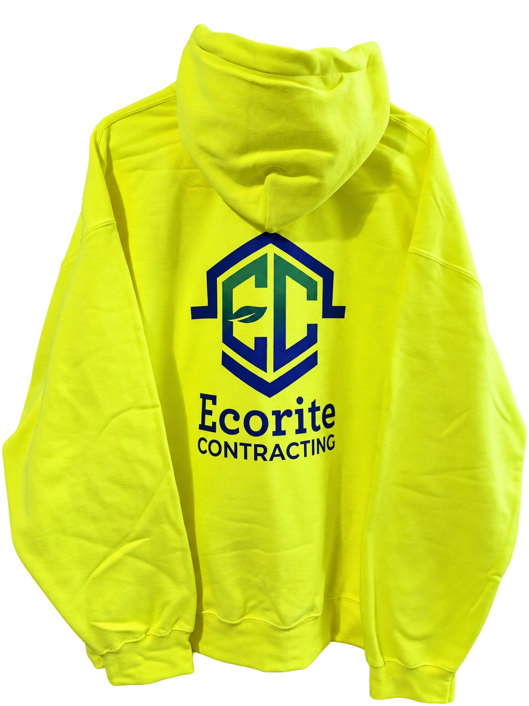 Ecorite Contracting — Hoodie back: Custom apparel