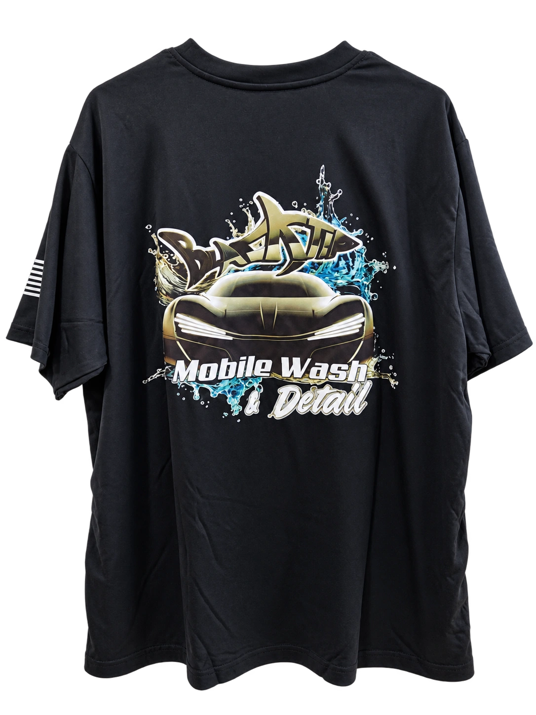 Mobile Wash & Detail — Shirt back: Custom apparel